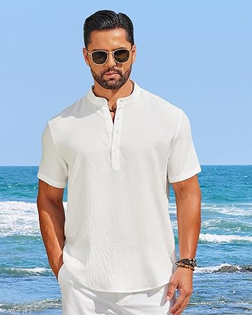 COOFANDY Men's 2 Pieces Outfits Casual Quarter Zip Polo T Shirt and Shorts Set Athletic Jogging S...