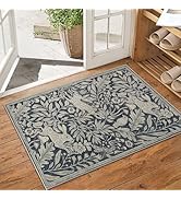 Lahome Rabbit Rugs for Entryway, Soft 2x3 Washable Rug for Entrance Bathroom, Vintage Forest Wood...