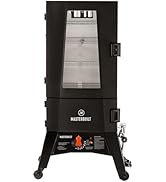 Masterbuilt 30-inch Digital Electric Vertical BBQ Smoker with Leg Kit, Side Wood Chip Loader and...