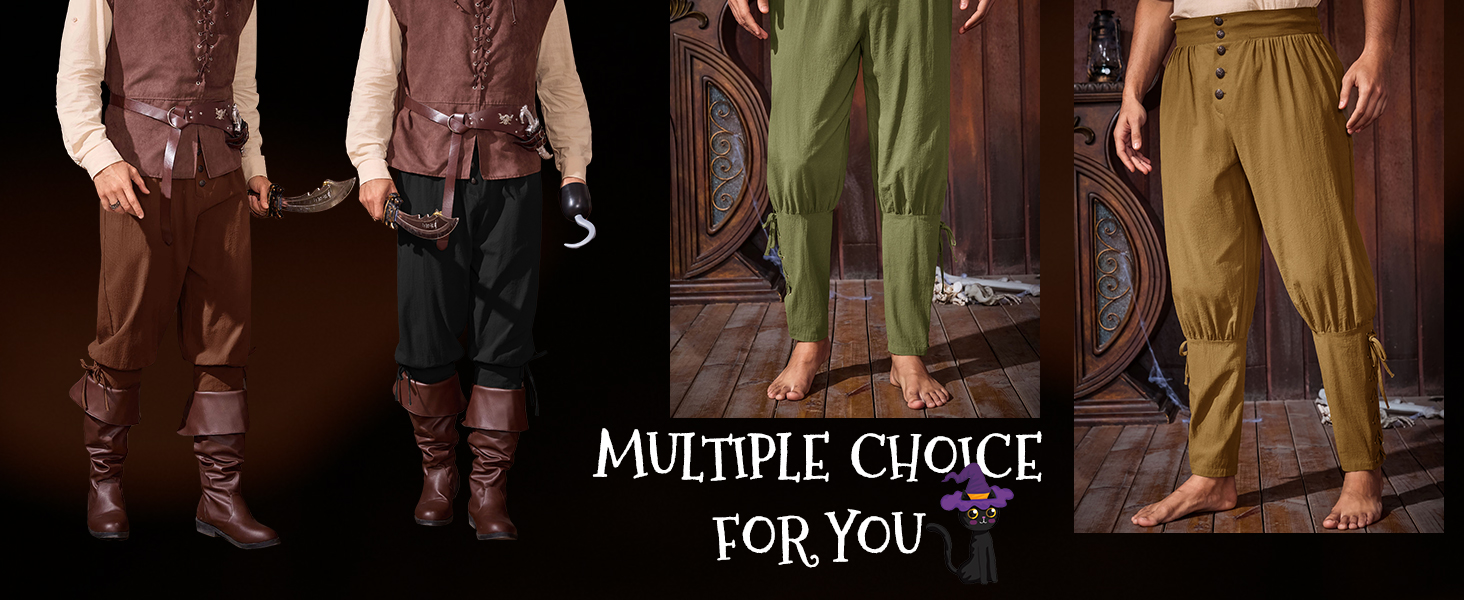 medieval pirate pants men