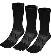 VWELL No Show Toe Socks for Men Women COOLMAX Five Finger Socks Athletic Running Ankle Low Cut 5 ...