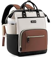 LOVEVOOK Laptop Backpack for Women with Giant Tumbler Holder Pocket,15.6 inch Waterproof Travel B...