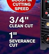 LOTOS LTP6300DCNC 63AMP Non-Touch Pilot Arc CNC Enabled Plasma Cutter, Drag Cut Enabled, 3/4" 19m...