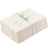50 Sheets Deckled Edge Paper 4 x 6inch, 160 GSM Handmade Paper Rough/Textured Watercolor Paper fo...