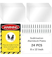 12pcs 8x12in Aluminum Sublimation Sign Blanks for Advertising Signs & Wall Decor