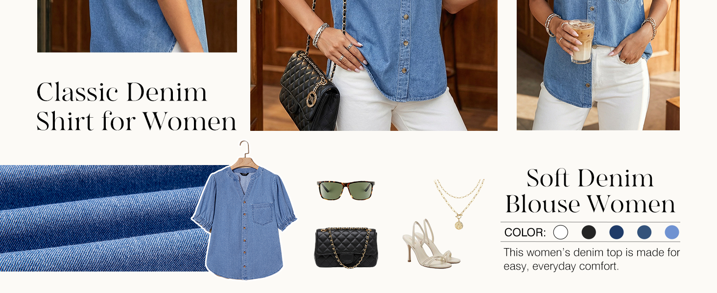 womens denim shirt