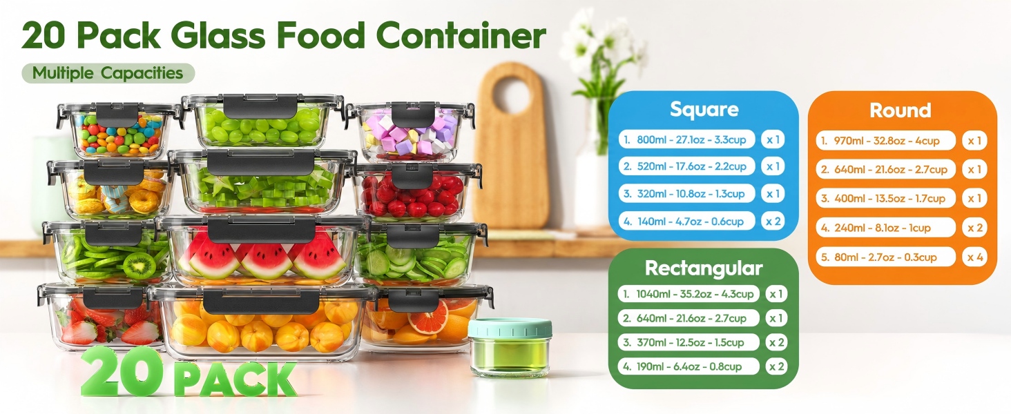 glass food storage containers