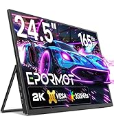 EPORMOT Portable Monitor 18.5 inch 120hz for Laptop, FHD 1080P Portable Gaming Monitor w/VESA Kic...