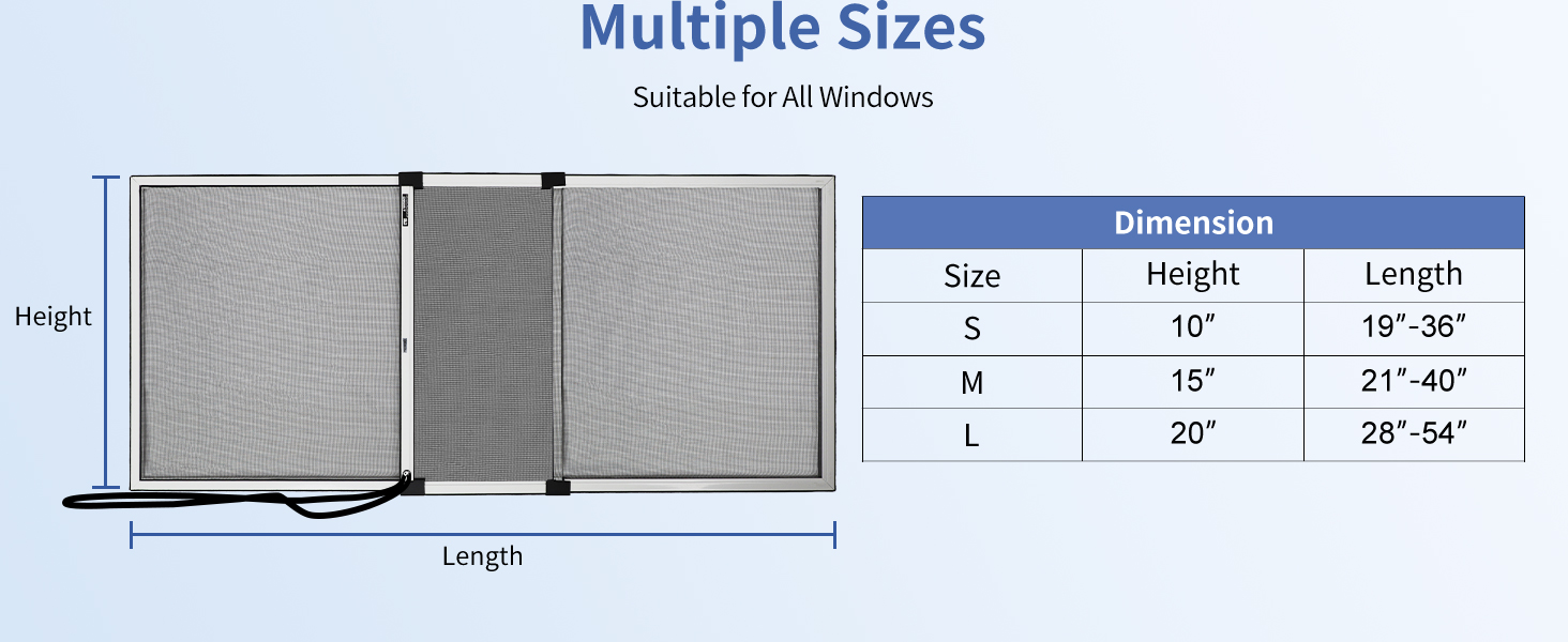 Adjustable Window Screens