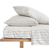 Italic Luxe Australian Long-Staple 400 Thread Count Cotton Sateen Pillowcase Set, Ultra-Soft, Kin...