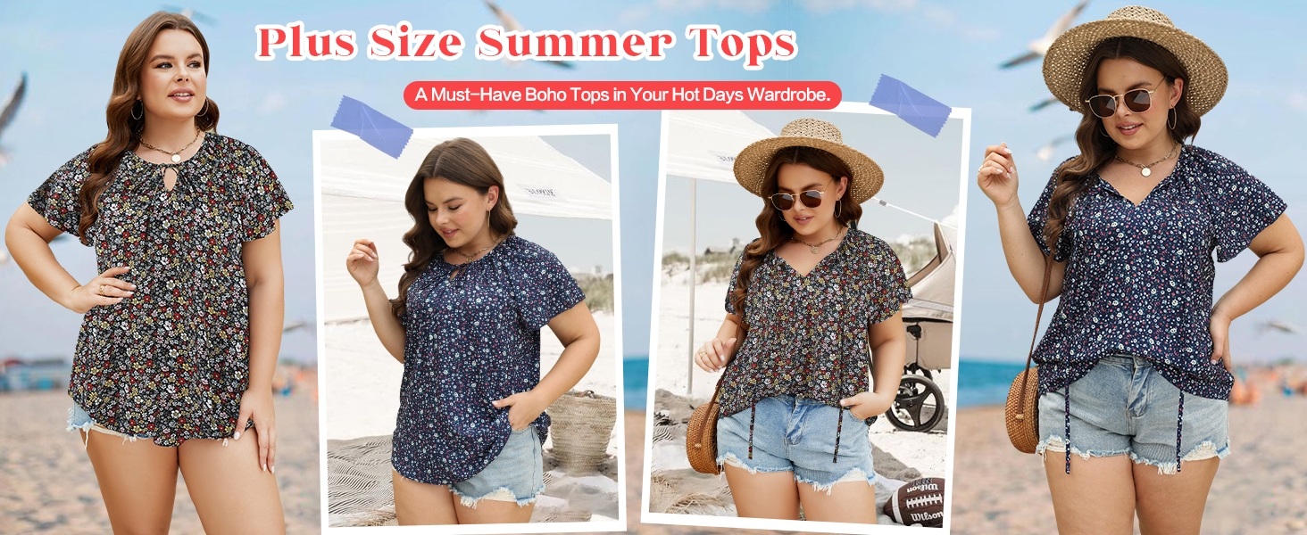 womens plus size summer blouses chiffon v neck work blouses