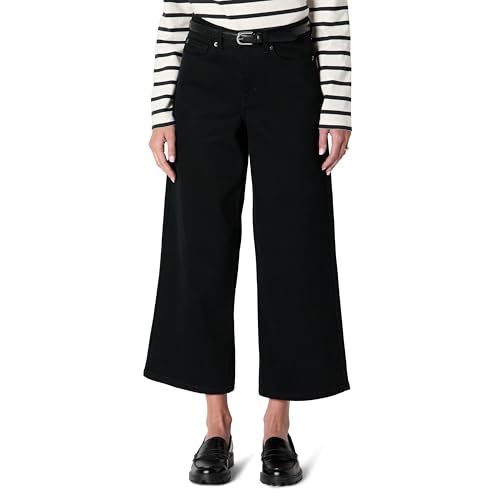 Amazon Essentials Women's High-Rise Wide Leg Crop Jeans