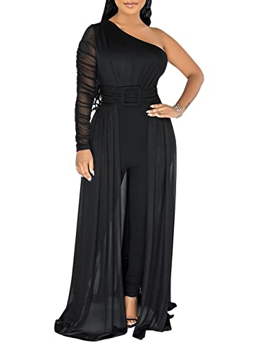 chicyes Women's Jumpsuits Dressy Date Night Rompers Long Sleeve Bodycon Pants Birthday Party Outfits Clothes