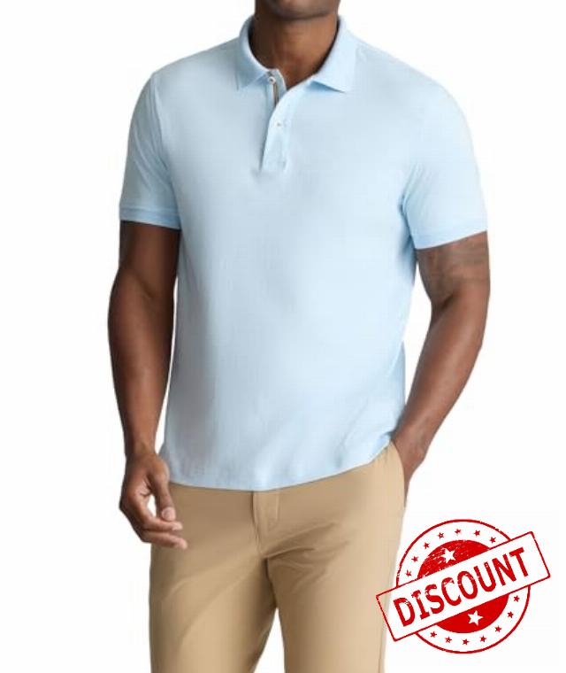 UNTUCKit Short Sleeve Wrinkle Free Supima Cotton Polo Shirts for Me