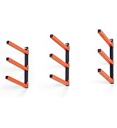 Ultrawall Wall Mount Wood Organizer and Lumber Storage Metal Rack with 3-Level - Indoor & Outdoor...