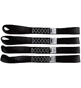 Yuoneiy Heavy Duty Soft Loop Tie Down Straps (4PK) 1.5 inches 18 inches 10,000 LBS Breaking Stren...