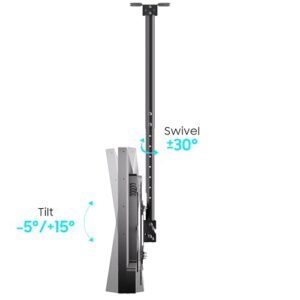 Outdoor TV Stand Supports Wall Mounting Multiple Angle and Height Adjustments