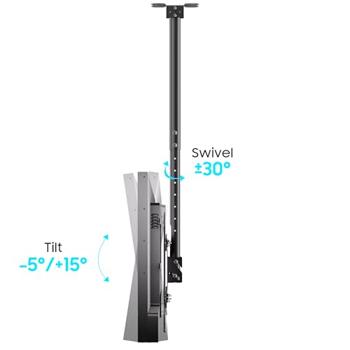 Outdoor TV Stand Supports Wall Mounting Multiple Angle and Height Adjustments