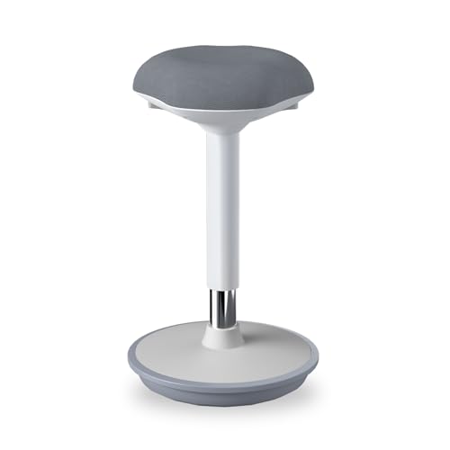 Adjustable Height Standing Desk Chair Stool with Non-Slip Base and Upgraded Lift