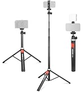NEEWER Basic 74" Video Tripod with Fluid Head , Metal Camera Tripod with Smooth Friction Damping,...