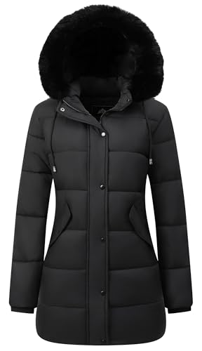 GOLDLADIES Women's Winter Coat Long Waterproof Parka - Warm Snow Jacket for Women