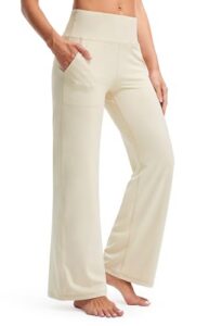 Libin Yoga Pants Women Wide Leg Pants 29"/31" High Waist Comfy Stretch Casual Loose Track Sweatpants Women with Pockets
