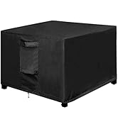 OutdoorLines Firewood Rack Cover, Black, 4FT, 420D Oxford Fabric, Waterproof, Windproof, for 48x2...