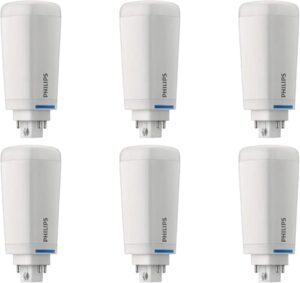 PHILIPS LED PL-C 6-Pack CFL Replacement Light Soft White (2700K) G24Q GX24Q Base
