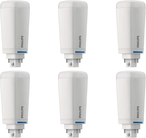 PHILIPS LED PL-C 6-Pack CFL Replacement Light Soft White (2700K) G24Q GX24Q Base