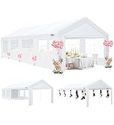 COBIZI 20x30 FT Party Tent Heavy Duty, Large Outdoor Event Tents for Parties with 8 Sidewalls & B...