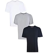 Hanes Big Men’s Tagless ComfortSoft Crew Undershirt Tall, Various Pack Size Options (3 Pack or 5 ...