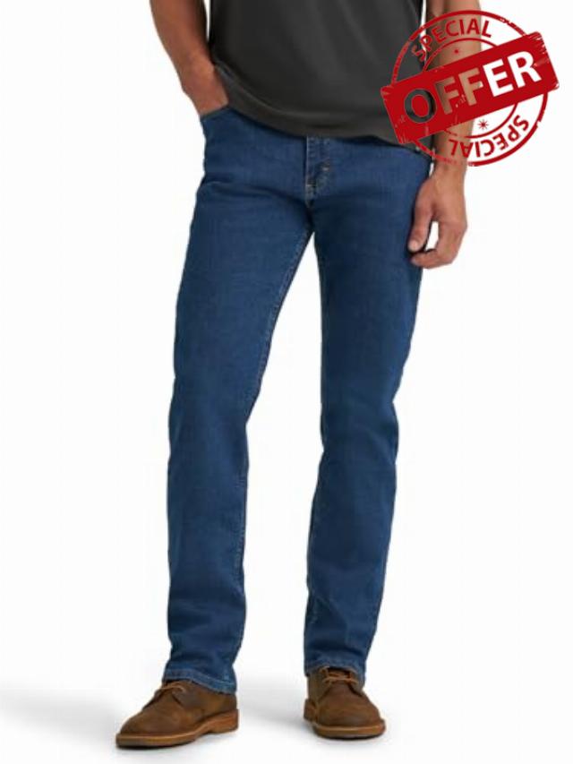 Wrangler Authentics Men's Regular Fit Comfort Flex Waist Jea