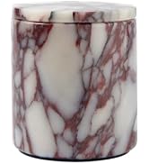 Luxury Natural Calacatta Viola Marble Tissue Box Cover 5.5 Inch Square - Fits Most Standard Tissu...