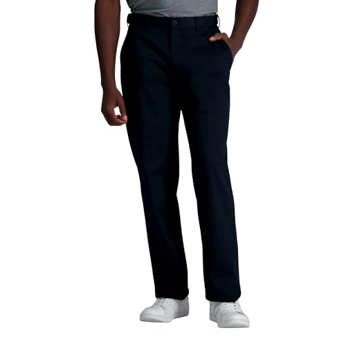 Haggar Men's Haggar Men's Wrinkle Free Performance Khaki Classic Fit Flat Front Pa