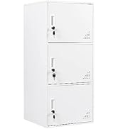 iCHENGGD Metal Locker 6 Door Tall Employee Storage Locker Office Storage Lockers with Combination...