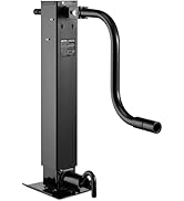 VEVOR Trailer Jack, 12000 lbs Dynamic Load Capacity, Weld-on Pipe-Mount Swivel Trailer Jack with ...