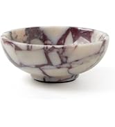 Luxury Natural Scalloped Marble Tray – 11.8 x 7.8-Inch Calacatta Viola Stone Vanity Tray, Elegant...