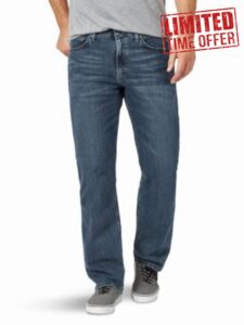 Wrangler Authentics Men's Comfort Flex Waist Relaxed Fit Jea