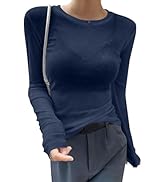Avanova Women Mesh Sheer Long Sleeve Top See Through Sexy Going Out Shirts