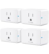 Govee Smart Plug 15A, WiFi Bluetooth Outlets 4 Pack Work with Alexa and Google Assistant, WiFi Pl...