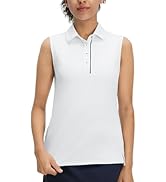 M MAELREG Women's Golf Polo Shirts Sleeveless 4 Buttons with Collar Tennis Tops Pickleball Shirts...