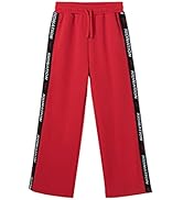 Kid Nation Kids Pants Wide Leg Pant with Pockets Loose Stretchy Sweatpants Athletic Lounge Pants ...