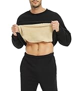 Yeokou Mens Winter Warm Sherpa Lined Active Thermal Jogger Fleece Sweatpants Pant