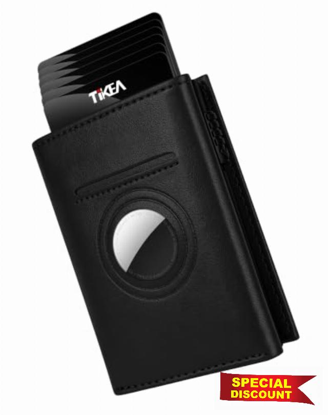 Tikea Wallet for Men with Airtag Holder