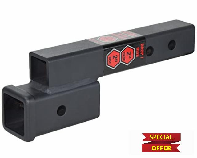 TOPTOW Trailer Receiver Hitch Extender Adapter 2" Drop/Riser