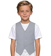 LOPEN STU Boys Suit Vest Kids Formal Dress Vest for Boy Wedding Ring Barear Easter Outfit, Size 5...