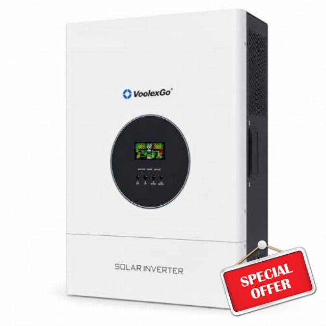 5000W Split Phase Hybrid Solar Inverter 48V DC to 110V/220V AC