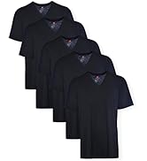 Hanes Big Men’s Tagless ComfortSoft Crew Undershirt Tall, Various Pack Size Options (3 Pack or 5 ...