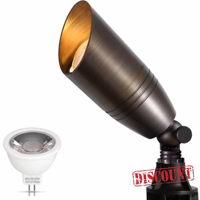 Gardencoin Solid Brass Outdoor Landscape Spotlight