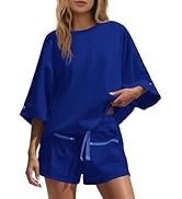 Nirovien Womens Sweat Shorts Baggy Drawstring Barrel High Waisted Shorts with Pockets Lounge Shor...